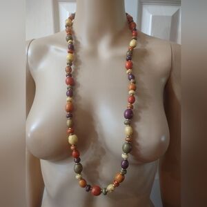 Multi colored necklace 16 inch